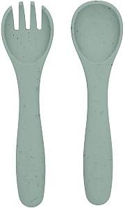 Set de tacimuri Kikka Boo Platinum Silicone Sage (2 elemente)