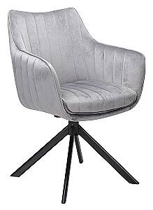 Scaun Signal Azalia Velvet Gri/Negru