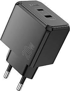 Зарядное устройство для телефона HOCO CS16A Wish PD20W (C+L) two-way charger (EU)