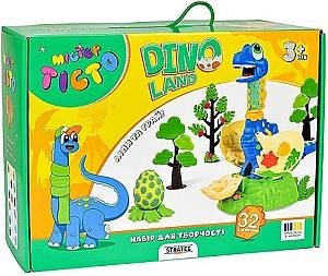 Набор игрушек Strateg Мистер Тесто: Dino Land (57148)