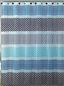 Шторка для ванной Hydro-S Blue ocean 180x180 Blue/Grey