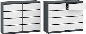 Comoda Pehotin NS-6 - alb+ fatada antracit (merk),(1) (76530-230)