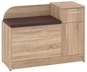 Dulap pentru incaltaminte Pehotin B-3 Stejar Sonoma/Maro