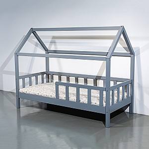 Pat copii MobiCasa Jasmine 80x160 Gri