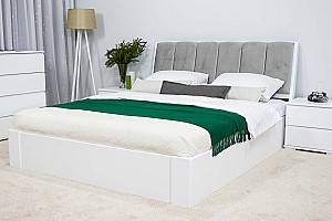 Pat MobiCasa Malmo (cu mecanism) 160x200 Alb / Magic Velvet 2218 (Gri)