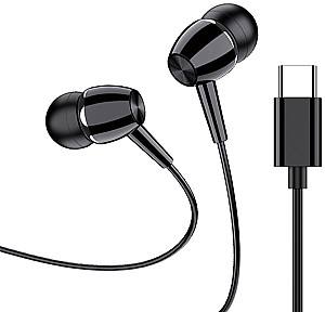 Наушники Ksiga Type-C with Mic Jiaxuan KSC-1296 Black