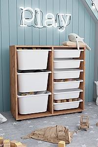 Cos pentru jucarii Bofigo 12-09-02 Pine/White