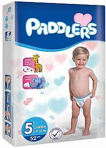 Памперсы для детей Paddlers Jumbo №5 Junior 11-18kg (52pcs)