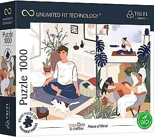 Puzzle Trefl UFT Yoga Cat's & Cofee (10695)