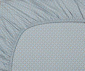 Cearsaf pentru pat PIP Studio Cross Stitch 180x200 Grey blue