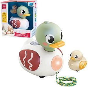 Jucarie de impins si tras Hola Toys Duck Family (HE9976)