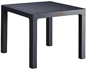 Masa de gradina Capissi Rattan 90x90 Antracit