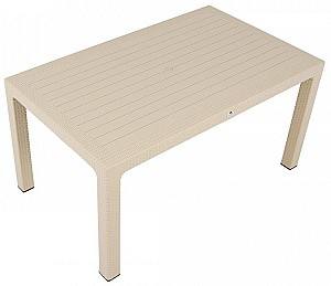 Стол садовый Sonmez Elit Rattan 70x120 Бежевый