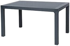 Стол садовый Sonmez Elit Rattan 90x150 Антрацит