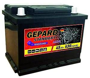 Аккумулятор GEPARD GEPARD Standart 45 AH 430A Japan пр.