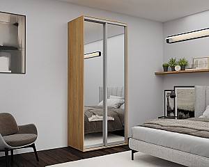 Dulap-cupe Nex Home Oglinda Sonoma (Bej) 100x60x220 cm