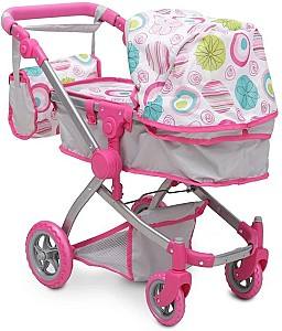 Carucior pentru papusa Moni Pink Rose