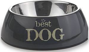Bol de hrana pentru caini Beeztees Best Dog Grey (650351)