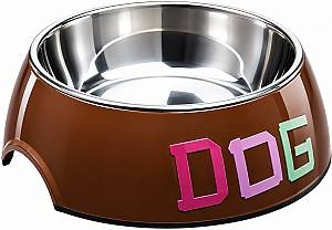 Bol de hrana pentru caini Beeztees Tape Dog Brown