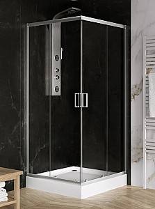 Душевая кабина New Trendy Suvia 80x80x206 ZS-0035 (с ванной)