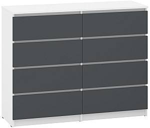 Comoda Pehotin NS-8 Antracit / Stejar Taho