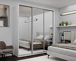 Шкаф-купе Nex Home Зеркало Белый 220x60x220 см