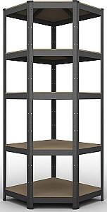 Торговый стеллаж Nex Budget 1800x700x400x425 мм Антрацит