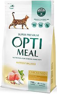 Сухой корм для кошек Optimeal Adult Cat Nutrient Balance Chicken 700г