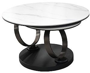 Masuta de cafea, reviste DP Dion Matte White Marble + Dark Bronze