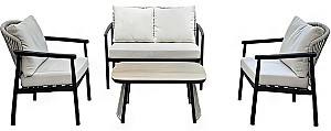 Set mobila de gradina DP Eden Grey + Dark Brown Legs