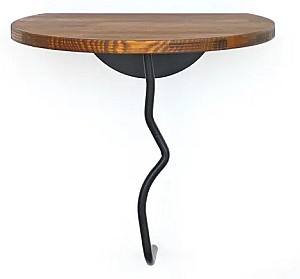 Raft de perete Trendy Leu Castan/Negru