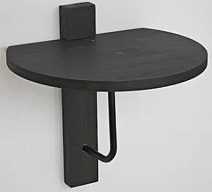 Raft de perete Trendy Reve Antracit/Negru