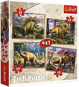 Puzzle Toys outlet „Dinozauri” 4 în 1
