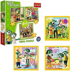 Puzzle Toys outlet „Familia Treflik” 3 în 1