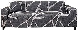 Husa pentru canapele Relaxe Home Solid Sofa Cover 2 locuri (145-185 cm) Grey Snaked
