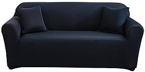 Husa pentru canapele Relaxe Home Solid Sofa Cover 2 locuri (145-185 cm) Albastru închis