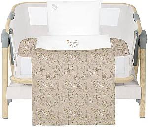 Lenjerie de pat Kikka Boo Secret Garden Beige (5 piese)
