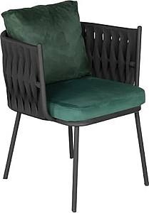 Scaun terasa Papatya Aura Anthracite / Green