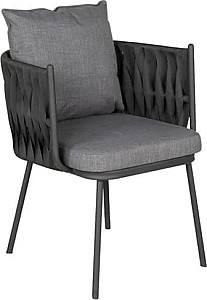 Scaun terasa Papatya Aura Anthracite / Grey