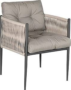 Scaun terasa Papatya Evans Anthracite / Beige