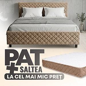 Pat Ambianta Cezar 1.6 m Bej + Saltea