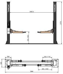Echipament de ridicare Thinkcar TVL 240