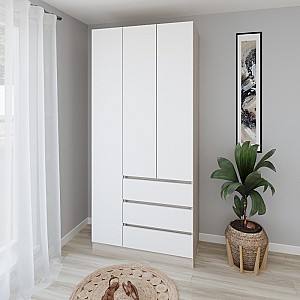 Dulap Smartex N15 100 cm Stejar Deschis / Alb