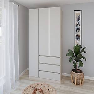Dulap Smartex N15 100 cm Stejar Deschis / Cașmir