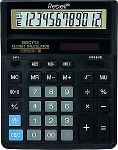 Calculator de masa Rebell " 888", 12 cifre, 155x205 mm, BDC712GL, negru