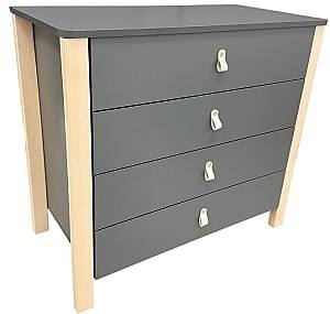 Детский комод Eucalyptus Karol Plus (DSK-KP04) Графит/Натуральный