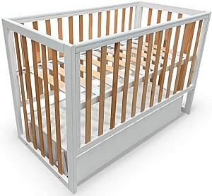 Patut copii Eucalyptus Mia Premium Elite Transversal (DS-406) Alb/Natural