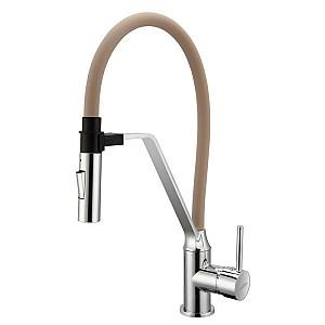Baterie pentru lavoar Invena Terra Beige/Chrome