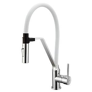 Baterie pentru lavoar Invena Terra White/Chrome