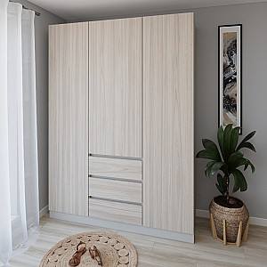 Dulap Smartex N16 160 cm Cașmir / Stejar Deschis